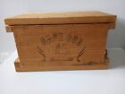 Vintage Cape Cod Cranberries Wooden Crate Box Rope Handles Ship 7x7x13