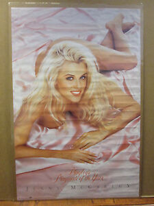 vintage 1995 Jenny McCarthy original Playboy hot girl model poster  8940