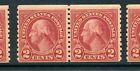 Scott 599A Washington TYPE 2 Mint Coil Pair of 2 Stamps NH (Stock 599A-270)
