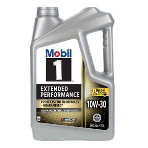 Mobil 1 Motor Oil Extended Performance Full Synthetic Motor Oil 10W-30 5 Quart