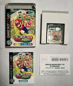 Nintendo Mario Tennis for Game Boy Color GBC Japan Complete In Box GBC JP N64