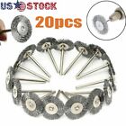 20pc Stainless Steel Wire Brush Fit Dremel Rotary Tool Die Grinder Removal Wheel