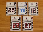 2022 Topps Series 1 Player Jersey Number Medallion Lot Of 5 Cards Soto Trout