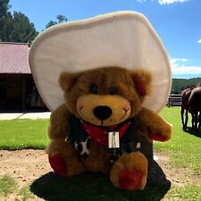 Vintage Grand Ole Opry Hooch Teddy Bear Plush Country Western Cowboy Mascot Bear