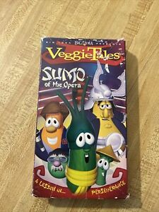 VeggieTales VHS Sumo of the Opera A Lesson in Persevereance Green Tape 2004 i3