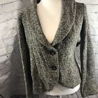 Cabi Knit Sweater Style #340 Size Small Button Front Cardigan Brown Tan