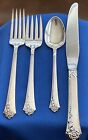 Oneida Heirloom DAMASK ROSE Sterling Silver 4 Piece PLACE SETTING No Monograms