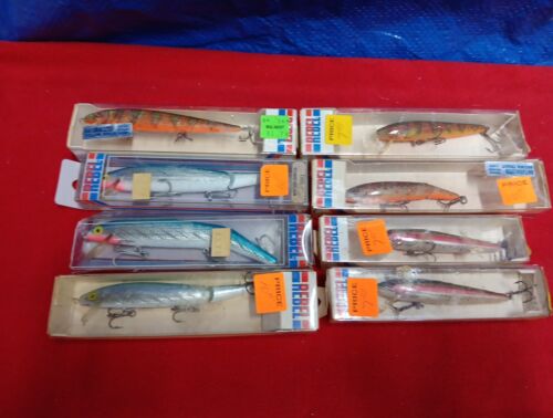 New ListingVintage Lot of 8 Used REBEL FISHING LURES In Boxes Includes Free Shipping