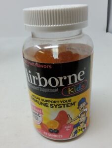 Airborne Kids Assorted Fruit Flavored Gummies, 42 ct Exp 07/24