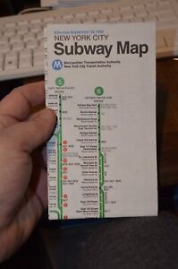 VINTAGE SEPTEMBER 1990 NYCTA NYC NEW YORK CITY SUBWAY MAP MTA GUIDE