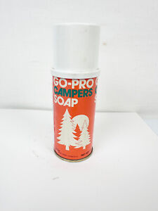 VINTAGE GO-PRO CAMPERS SOAP CAN - FULL - COLLECTORS ITEM / DISPLAY