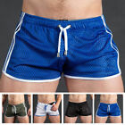 Men Hollow Out Breathable Workout Running Shorts Sports Gym Training Hot Pants