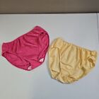 Lot Of 2 Vintage Warner's Simply Classic Panties Hi Cut Bikini Panty Size 7