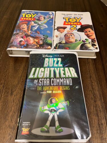 New ListingToy Story 1 & 2 Buzz Lightyear Of Star Command Disney Pixar VHS Lot Clamshell