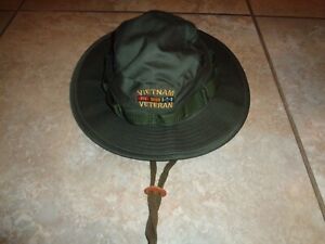 Original Vietnam Veteran Army Sun Hat Green Type II HOT WEATHER Boonie Size 7