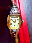Bulova Women's Vintage 10k Gold Filled Diamond Watch 17182 11.1 grams not scrap.