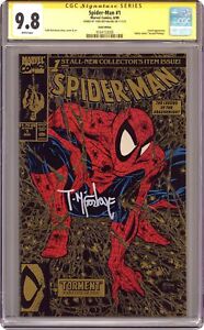 Spider-Man #1 McFarlane Direct Gold 2nd Printing CGC 9.8 SS Todd McFarlane 1990