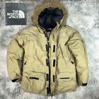 Vintage The North Face Mens McMurdo Fur Trim Tan Goose Down Snow Parka Jacket M