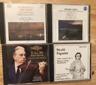 Classical Violin 4 CD lot -Bach, Korngold, Goldmark,Paganini,Accardo,Shumsky Etc