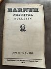 Vintage Rare Barnum Circus Festival Bulletin June 10 To 14 1949