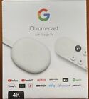Google Chromecast with Google TV - Streaming Media Player in 4K HDR - Snow - NEW