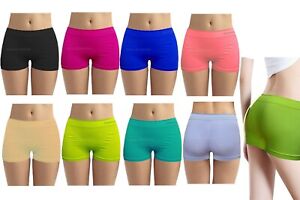 Women Ladies Girls PLAIN Underwear Hot Pants Brief Boxer Shorts S/M-L/XL Lot