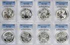 1986-2024 American Silver Eagles Complete 40 - Coin Set Each Graded PCGS MS69