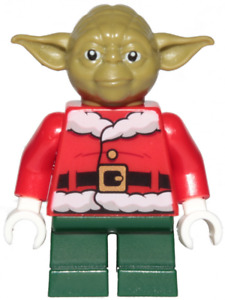 NEW LEGO MASTER YODA minifig minifigure figure star wars christmas santa 4002019