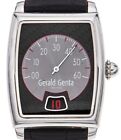 Gerald Genta Retro Solo RS0.M.10 Automatic Black Dial Jump Hour Factory leather
