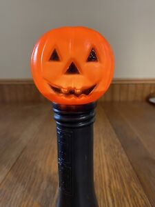 New ListingVintage Halloween Blow Mold Blinky Flashlight Jack o Lantern  Pumpkin Working