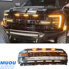SHELBY Style Grille For 2022 2023 F150/RAPTOR Grille W/LED Lamp&Letter SHELBY