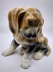 New ListingVintage Wien Keramos of Austria Ceramic Brown Dachshund Sitting Puppy
