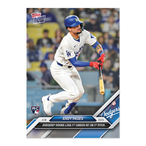 2024 Topps Now MLB #87 Andy Pages Los Angeles Dodgers RC - Presale