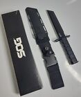 SOG BAR15T Tanto M-9 Blackout Bayonet Combat Fixed Blade Knife Aus-8 G10 BY1001
