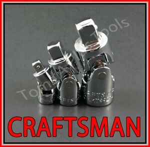 CRAFTSMAN TOOLS 3pc 1/4 3/8 1/2 ratchet wrench universal wobble flex socket set