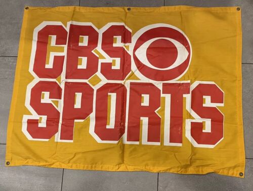 Authentic Vintage Large CBS Sports Banner 66