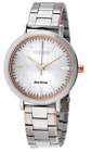 CITIZEN EM0766-50A WEEKENDER ECO-DRIVE TWO TONE SILVER/ROSE GOLD WOMENS WATCH
