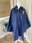 Naval Academy Blue Rain Poncho with Hoodie Storm Dude One Size Fit All.