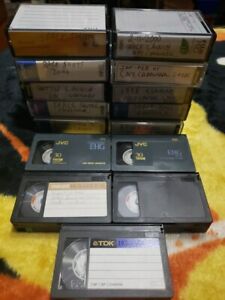 New ListingLOT of 15 VHS-C Camcorder Video Cassette Tape Vacation Home Movies Project