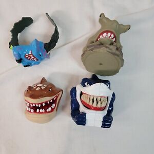 Vtg Street Sharks 1995 Taco Bell Kids Meal Hand Puppet Watch Lot of 4