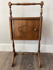 Antique Wooden Tobacco/Cigar Humidor Cabinet, Copper Lined Stand Accent Table!