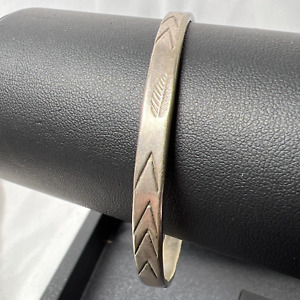 925 Sterling Silver Taxco Mexico Engraved Bangle Bracelet 18.00g