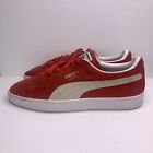 Puma Suede Classic XXI Red/White Low Top  Sneakers Shoes Mens Size 10