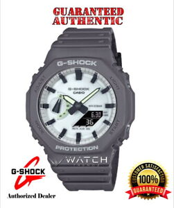 Casio G-Shock GA2100HD-8A Luminecent Glow in the Dark Dial Gray Watch
