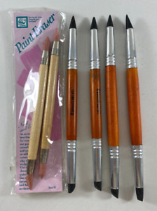 Lot of 6 Paint Eraser Sculpting Clay Stick Precision Tools