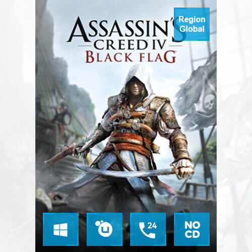 Assassin's Creed IV 4 Black Flag for PC Game Uplay Key Region Free