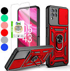 For T-mobile Revvl 6x/6x Pro 5G Shockproof Case Cover Ring Stand+Tempered Glass