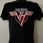 Van Halen vintage 80s 90s guitar rock band logo evh black T-shirt  S M L XL 2XL