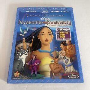 Disney Pocahontas 1 And 2 (3-Disc Special Edition 2 Movies Collection) New