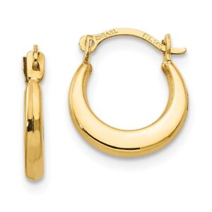 Real 14kt Yellow Gold Madi K Small Hoop Earrings